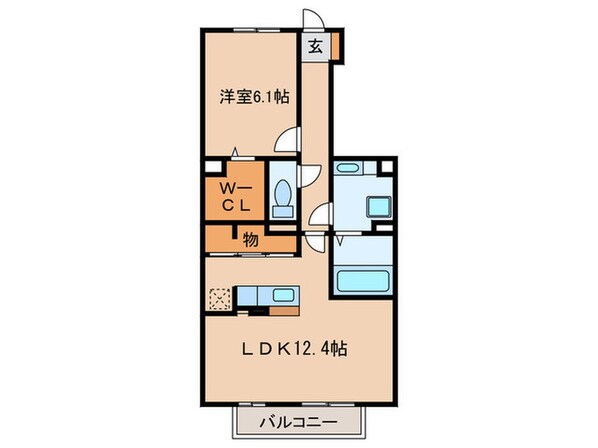 アクア・コスミオンⅢ　Ａ棟の物件間取画像